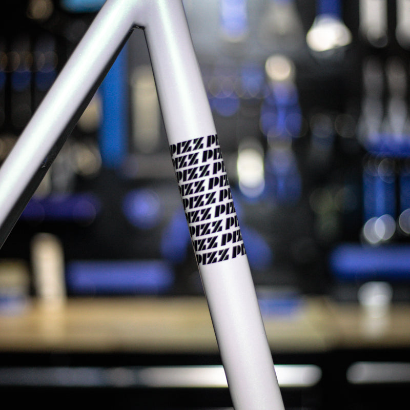white Pizz Ninja Frameset – PIZZBIKES