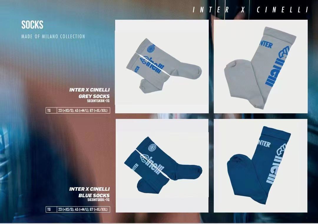 INTER X CINELLI BLUE SOCKS – PIZZBIKES