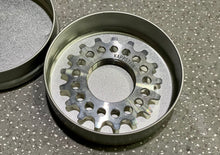 Load image into Gallery viewer, Single speed steel gear for flywheel of dead flying bicycle in kappstein field, Germany