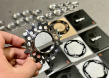 Load image into Gallery viewer, Single speed steel gear for flywheel of dead flying bicycle in kappstein field, Germany