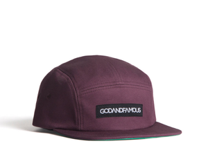 GODANDFAMOUS 5-PANEL CAP MAUVE