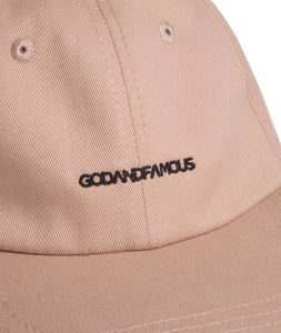 Godandfamous Team 6-Panel Hat - Sand